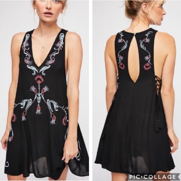 Free People Dresses & Skirts - Free People Adelaide Festival Black Dress XS NWT